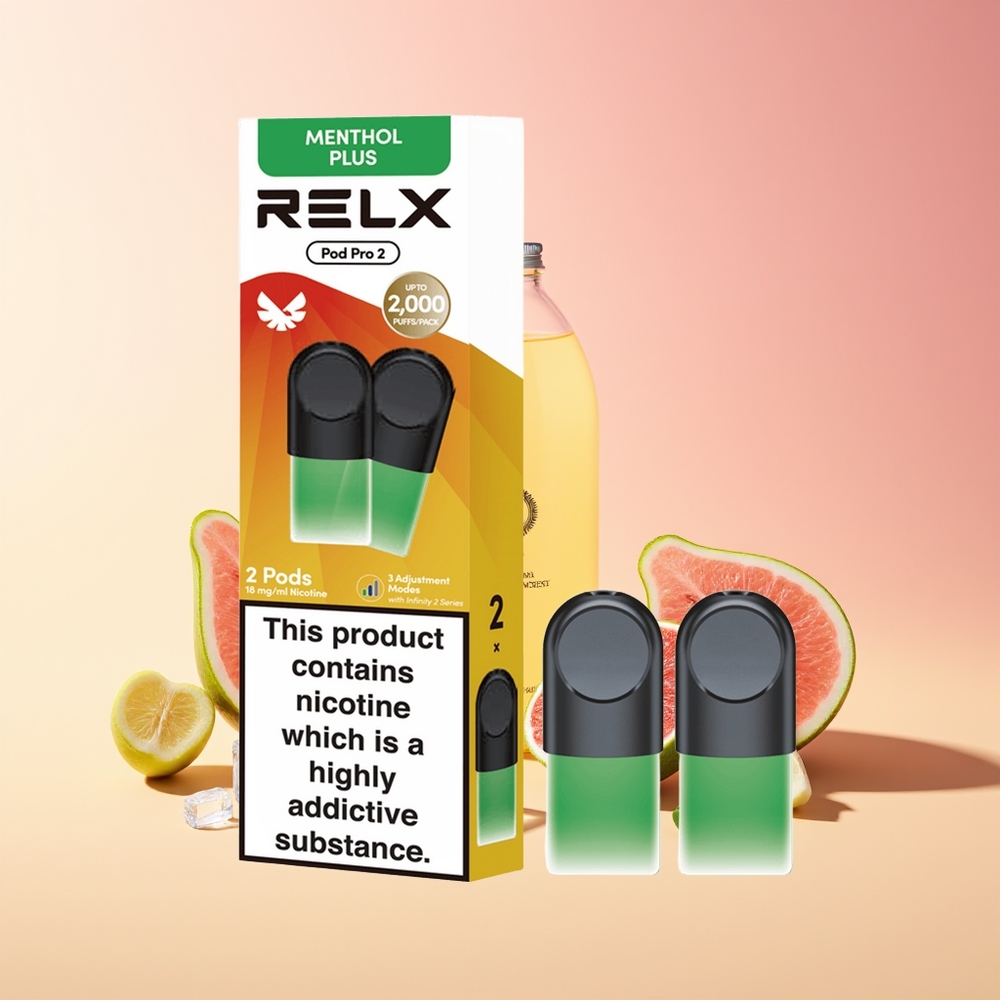 RELX Pod Pro 2 600 puftov Mint-Menthol Plus 1,9ml