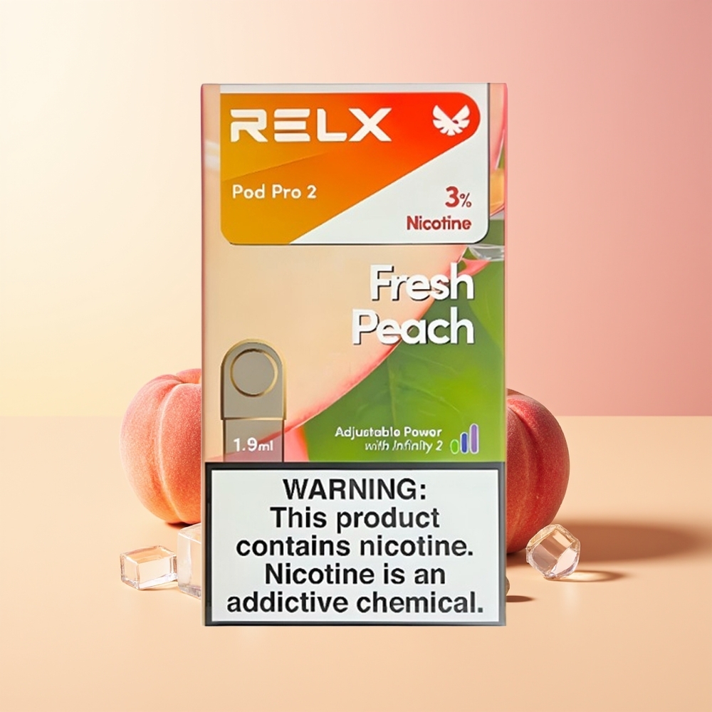 RELX Pod Pro 2 600 ustnih sveža breskeva 1,9ml