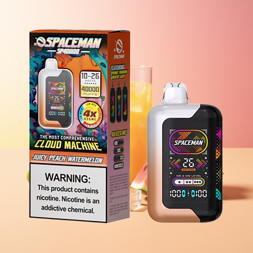 SMOK SPACEMAN SP40000 20ml Sočna Breskev Lubenica 1000mAh 50mg/ml
