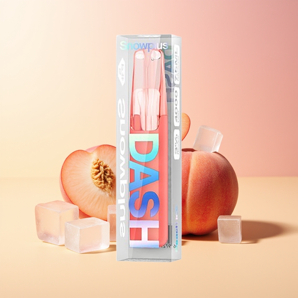 Snowplus Dash 4000 Pufi Peach Ice Keramika 7,5 ml
