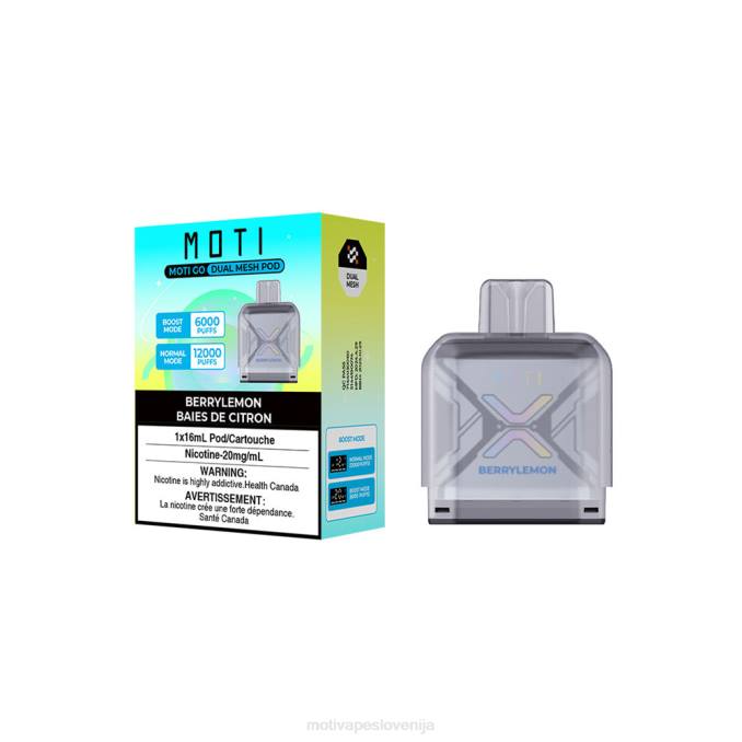 MOTI Go Pro pod za enkratno uporabo jagodičasta limona MOTI vape Ljubljana - 2Z8P90