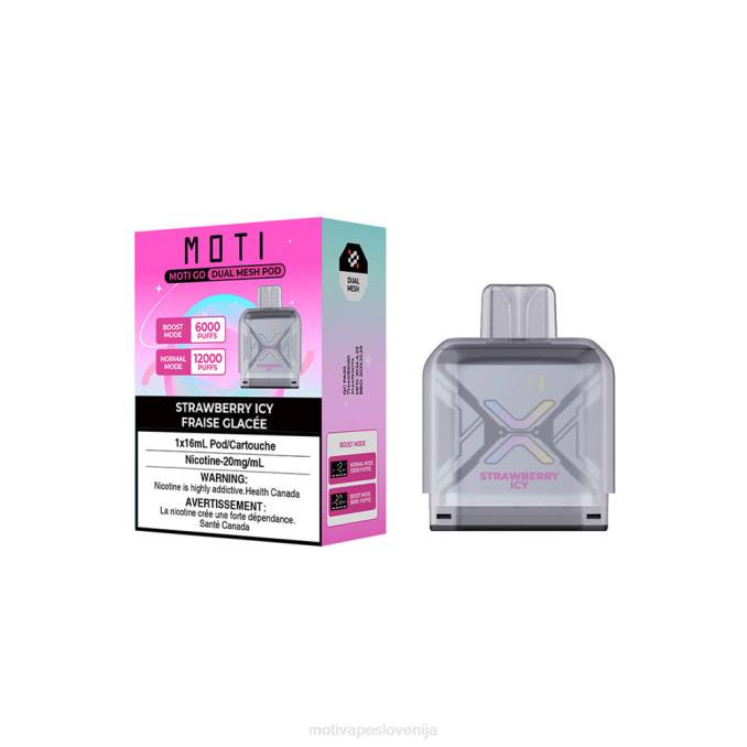 MOTI Go Pro pod za enkratno uporabo jagodno ledeno MOTI vape Slovenija - 2Z8P95