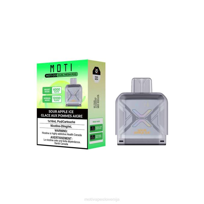 MOTI Go Pro pod za enkratno uporabo kisli jabolčni led MOTI vape for sale - 2Z8P88