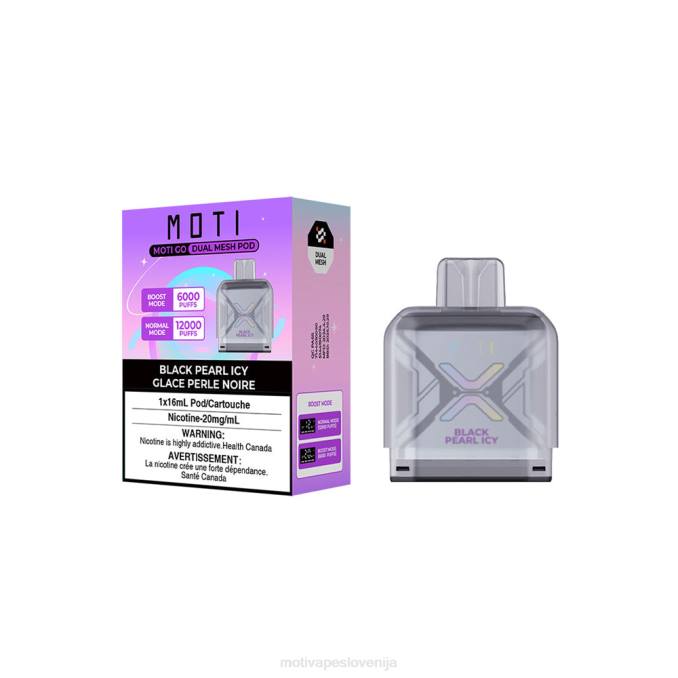 MOTI Go Pro pod za enkratno uporabo črni biser ledeni MOTI vape near me - 2Z8P97