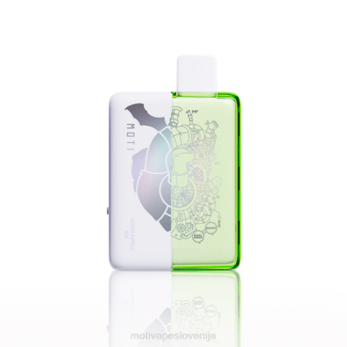 MOTI Duo 9000 vape za enkratno uporabo (5 %, 9000 vpihov) kisli jabolčni led MOTI vape Slovenija - 2Z8P65