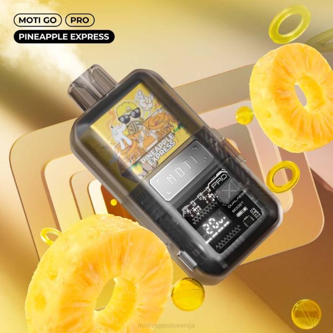 MOTI Go Pro vape za enkratno uporabo (5%, 12000 vpihov) ananas ekspresno MOTI vape near me - 2Z8P17