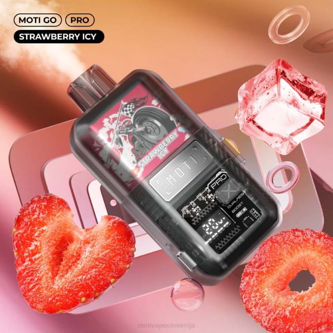 MOTI Go Pro vape za enkratno uporabo (5%, 12000 vpihov) jagodno ledeno MOTI Slovenija - 2Z8P22
