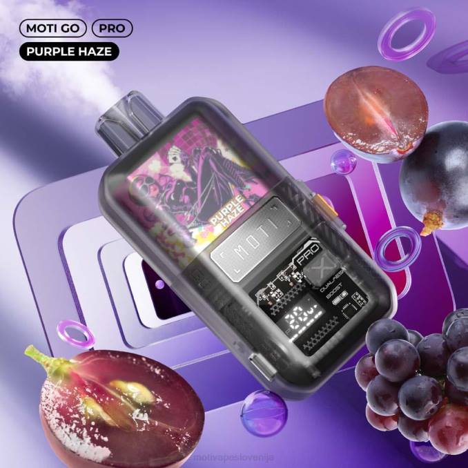 MOTI Go Pro vape za enkratno uporabo (5%, 12000 vpihov) vijolična meglica MOTI vape amazon - 2Z8P19