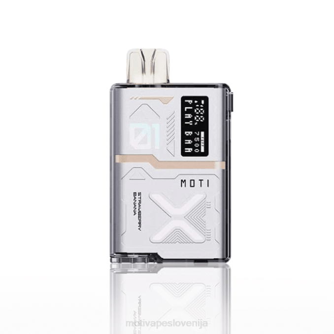 MOTI Play Bar 7500 vape za enkratno uporabo (5 %, 7500 vpihov) jagodna banana MOTI vape Slovenija - 2Z8P55