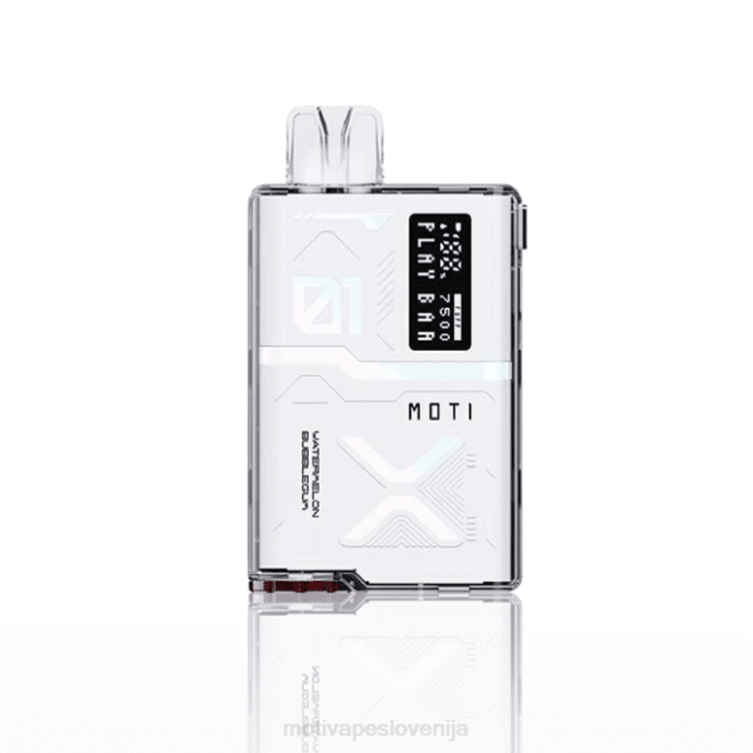 MOTI Play Bar 7500 vape za enkratno uporabo (5 %, 7500 vpihov) lubenica bubblegumi MOTI vape price - 2Z8P53