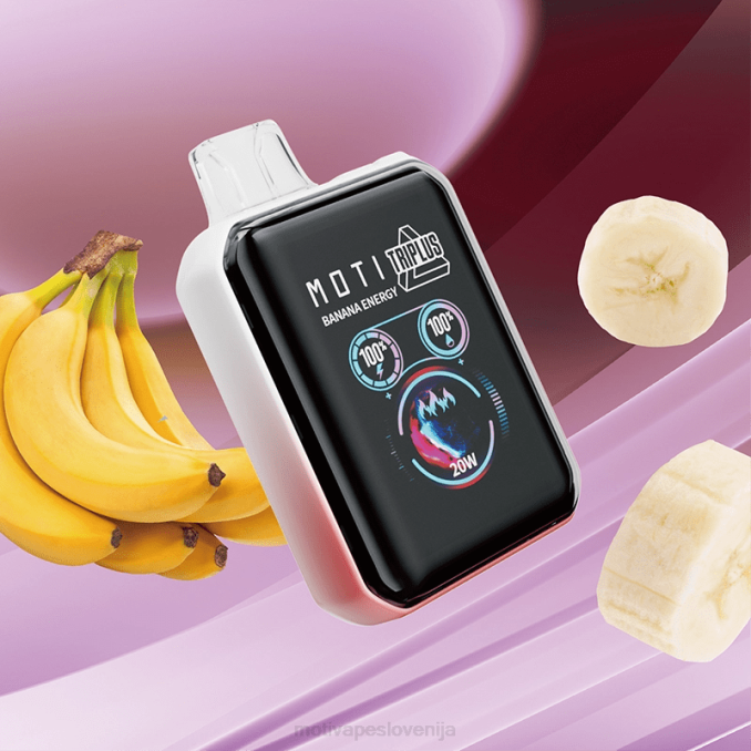 MOTI Triplus 20k vape za enkratno uporabo (5%, 20000 vpihov) energija banane MOTI vape disposable - 2Z8P1