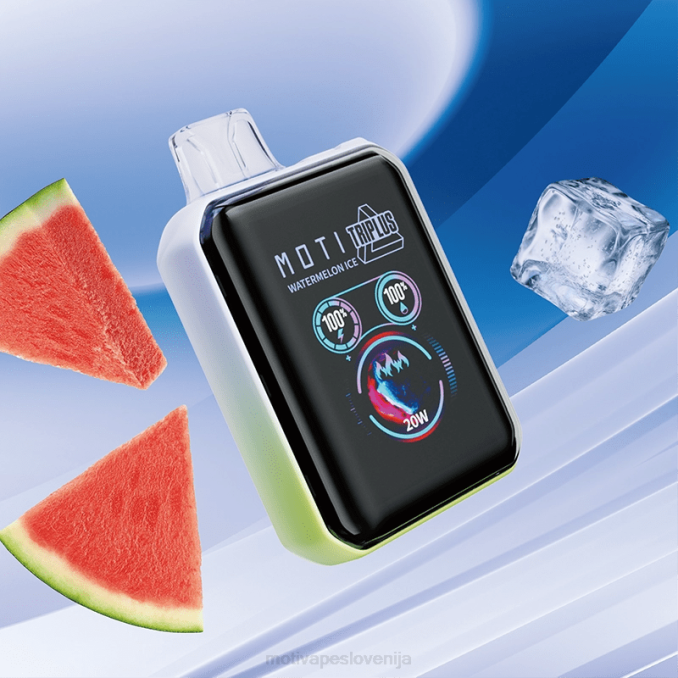 MOTI Triplus 20k vape za enkratno uporabo (5%, 20000 vpihov) led iz lubenice MOTI vape Ljubljana - 2Z8P10