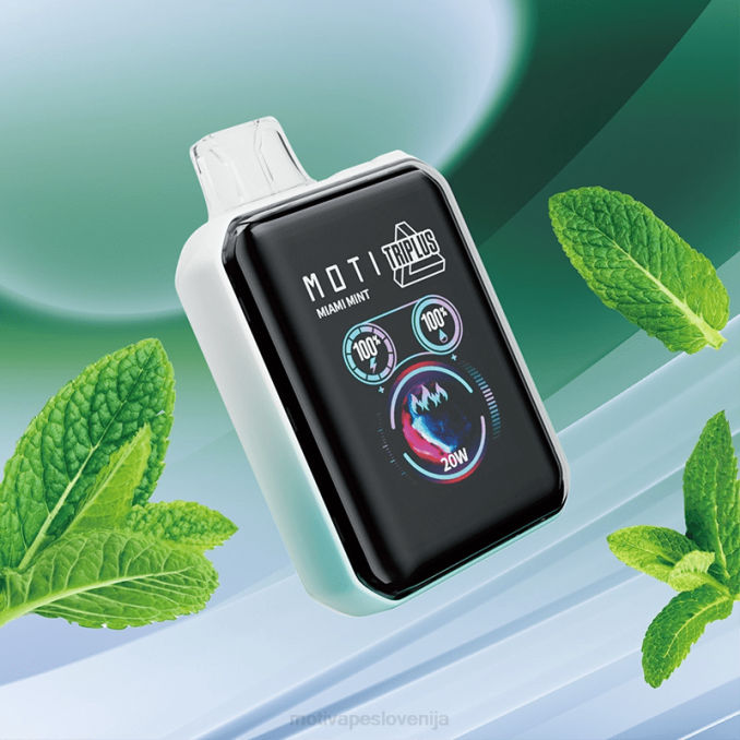 MOTI Triplus 20k vape za enkratno uporabo (5%, 20000 vpihov) miami mint MOTI vape Slovenija - 2Z8P5