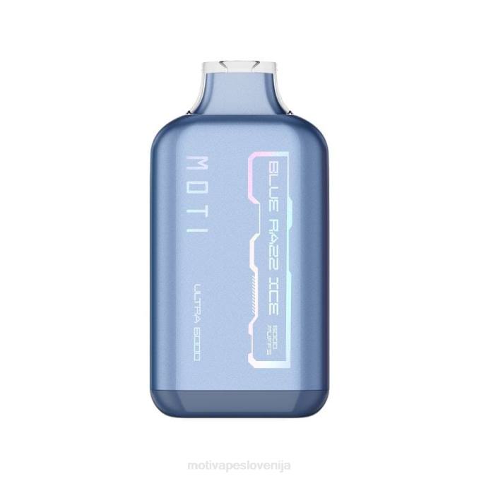 MOTI Ultra vape za enkratno uporabo (5%, 6000 vpihov) modri razz led MOTI vape near me - 2Z8P27