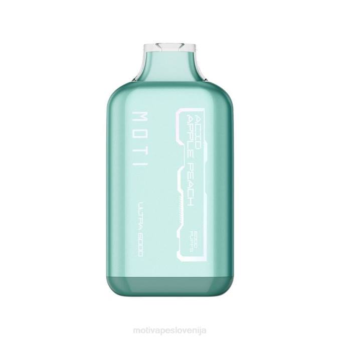 MOTI Ultra vape za enkratno uporabo (5%, 6000 vpihov) zeleno jabolko breskev MOTI vape disposable - 2Z8P31